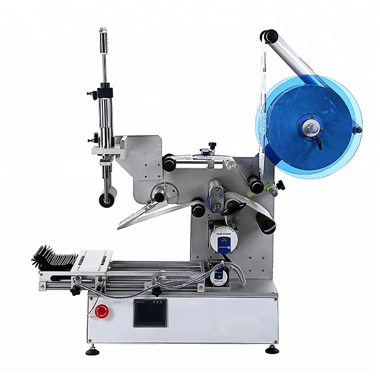 
FK617High quality mini semi automatic manual top flat surface flat square bottle sticker labeling machine doypack 