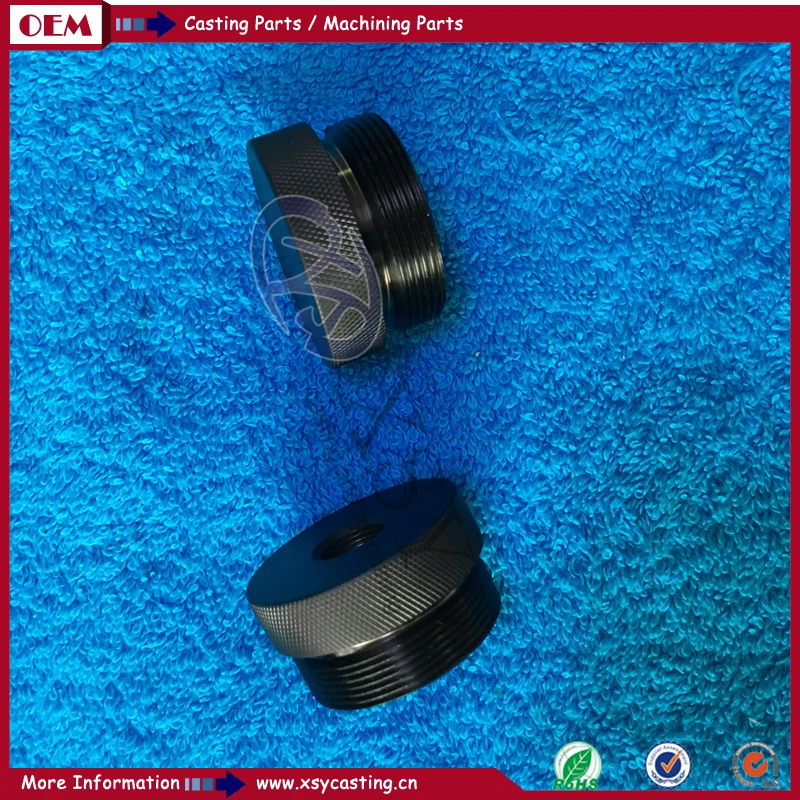 Литейный цена настроить 13/16 * 16UN резьбовые титана торцевая крышка с матовой черной азотирования