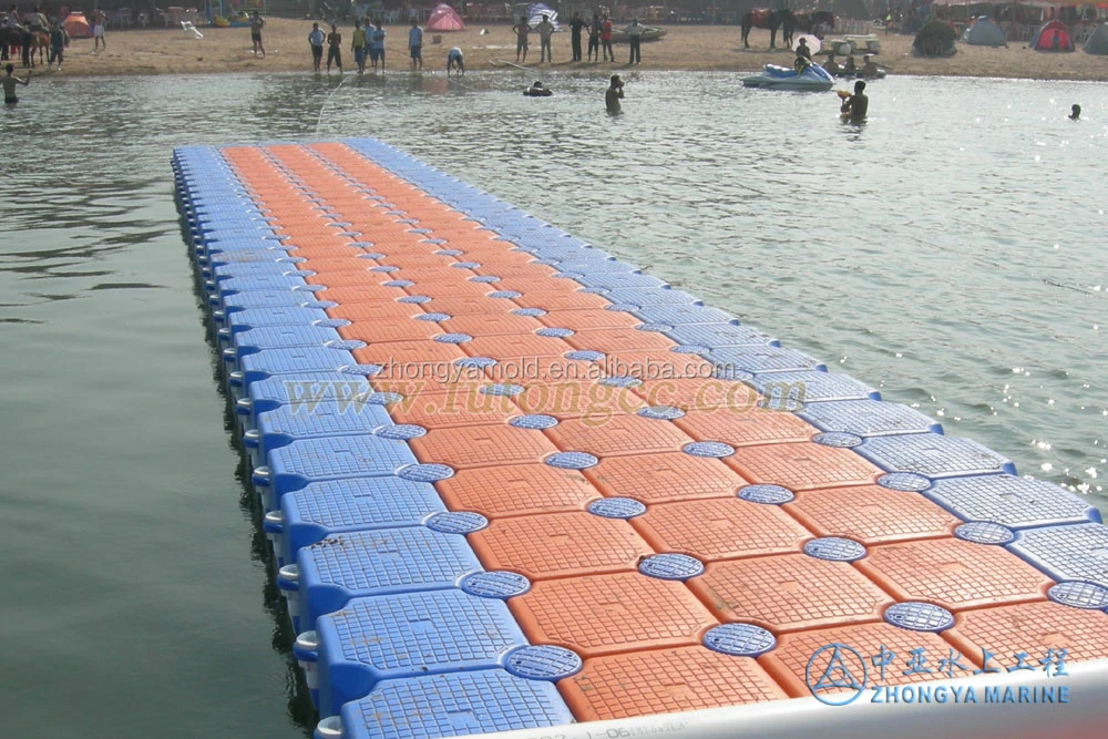 HDPE floating pontoon dock plastic boat jet ski jetty bridge walkway platform floats
