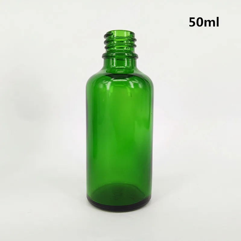 Frosted green perfume oil glass packaging bottle