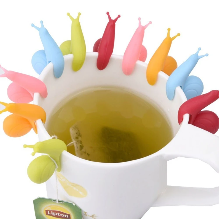 Fulian Factory direct sales silicone snail tea bag holder