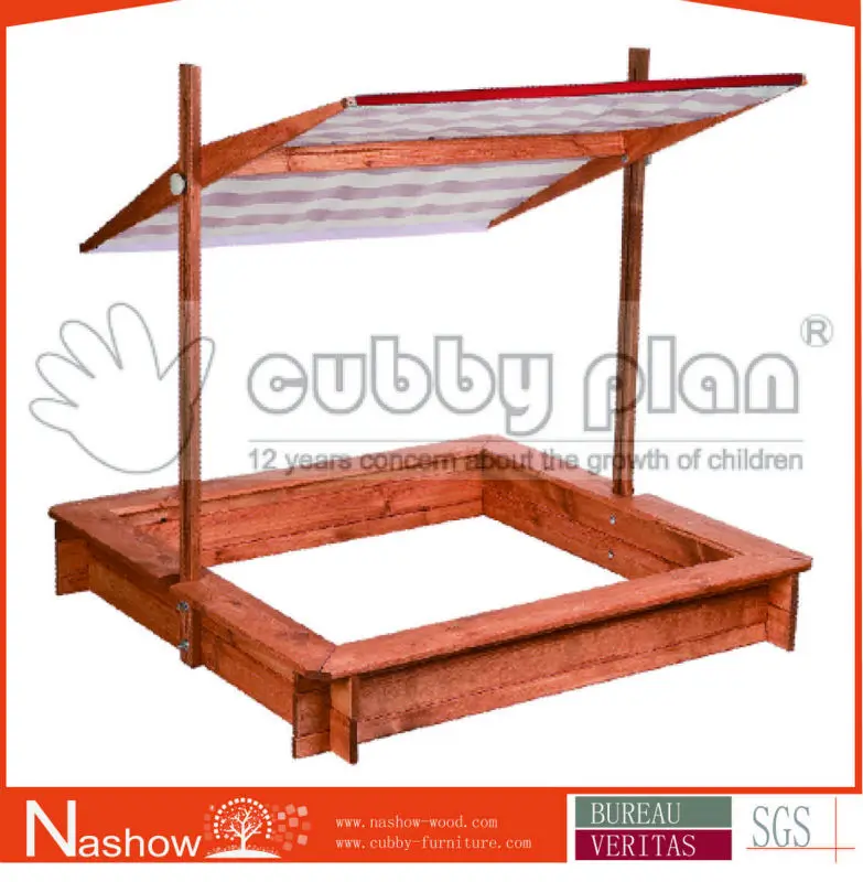
Cubby Plan outdoor play wooden sandpit children and kids sand box 
