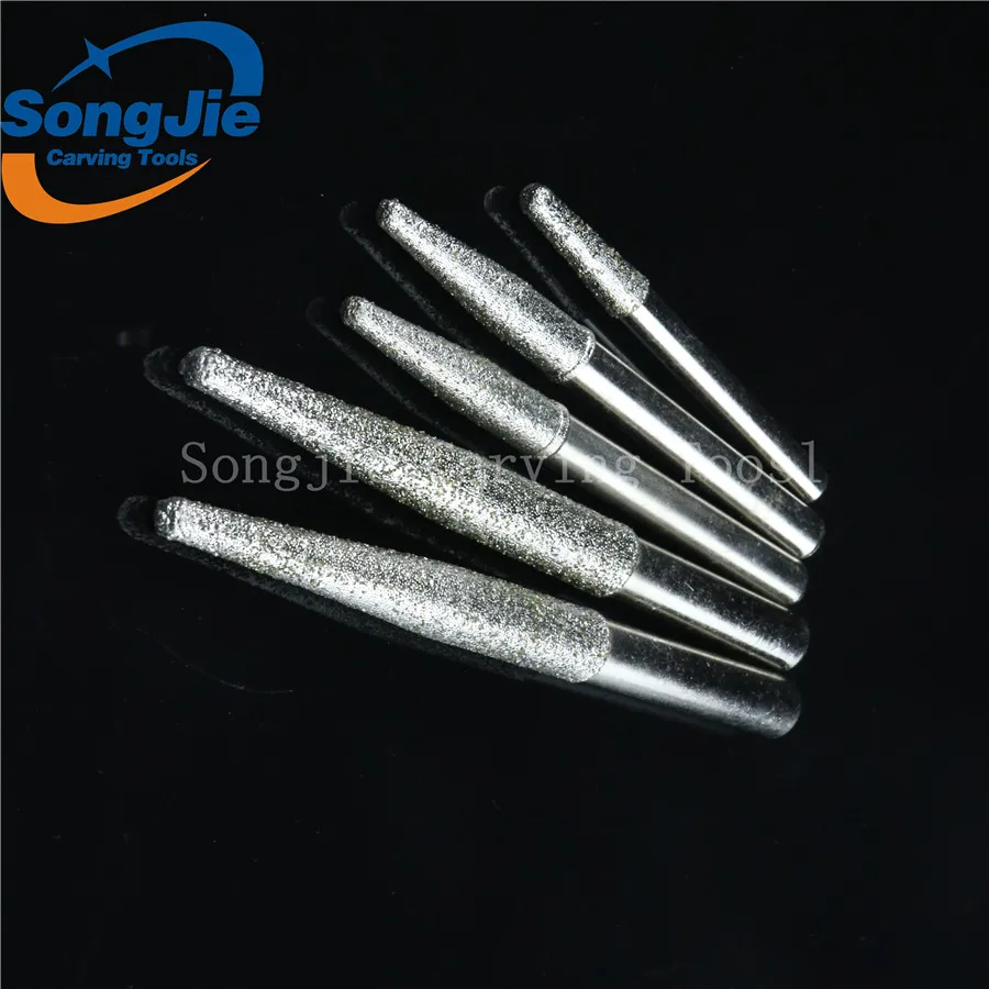 CNC carving tool Stone Engraving Machine Cutter Stone Cutting Bits Electroplated diamond router bits for granite