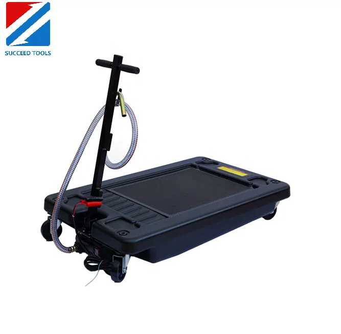 70L Low Profile Light Weight Waste Oil Drain Tank Cart Truck Oil Drainer