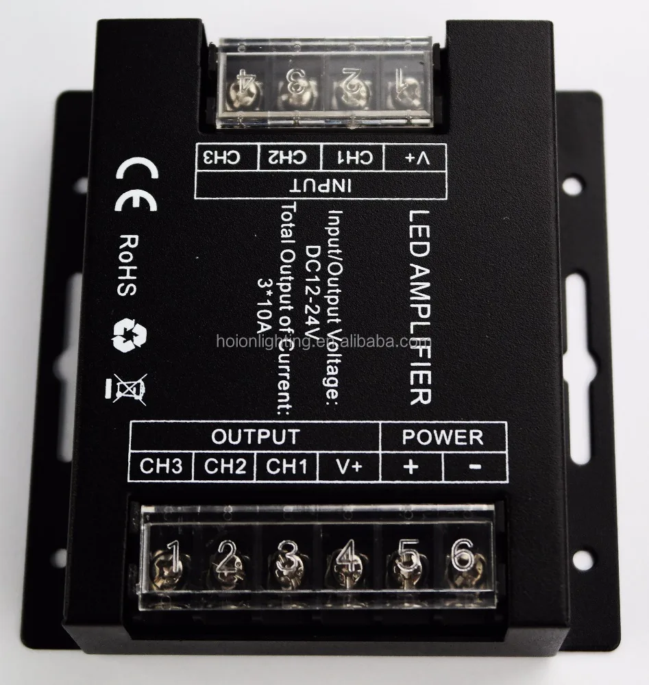 Factory 720W 10A*3CH RGB Signal Repeater LED RGB Repeater 3CH LED Power Amplifier