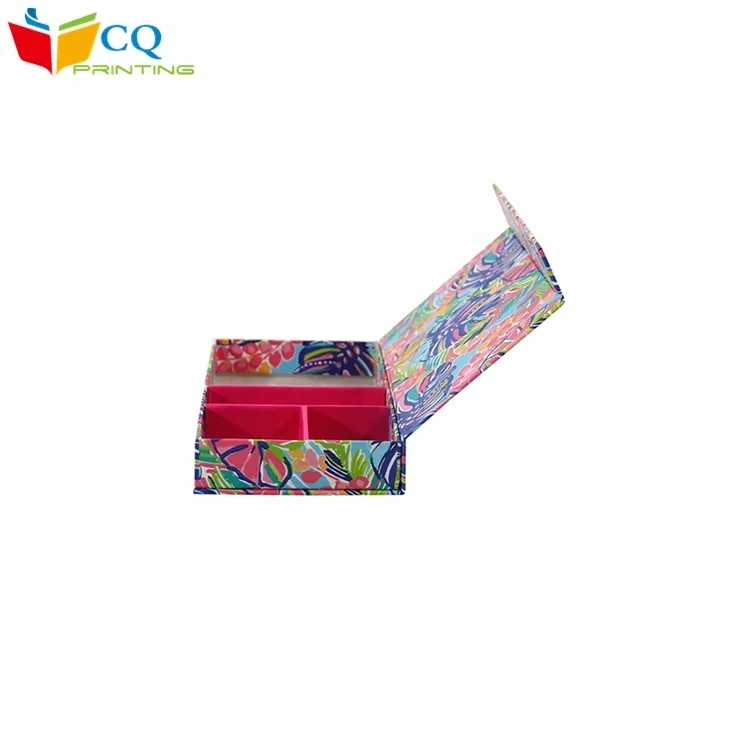 China unique new designed colorful printing  gift cardboard paper box with  compartment , guangzhou gift box luxury cardboard