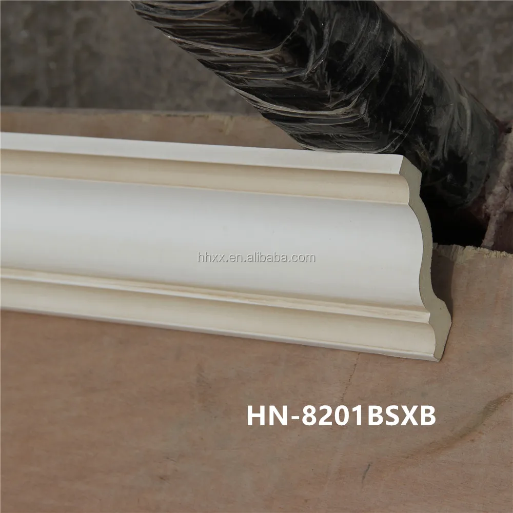 2017 2021 new model PU plain corner Crown molding board gold and white plate cornices