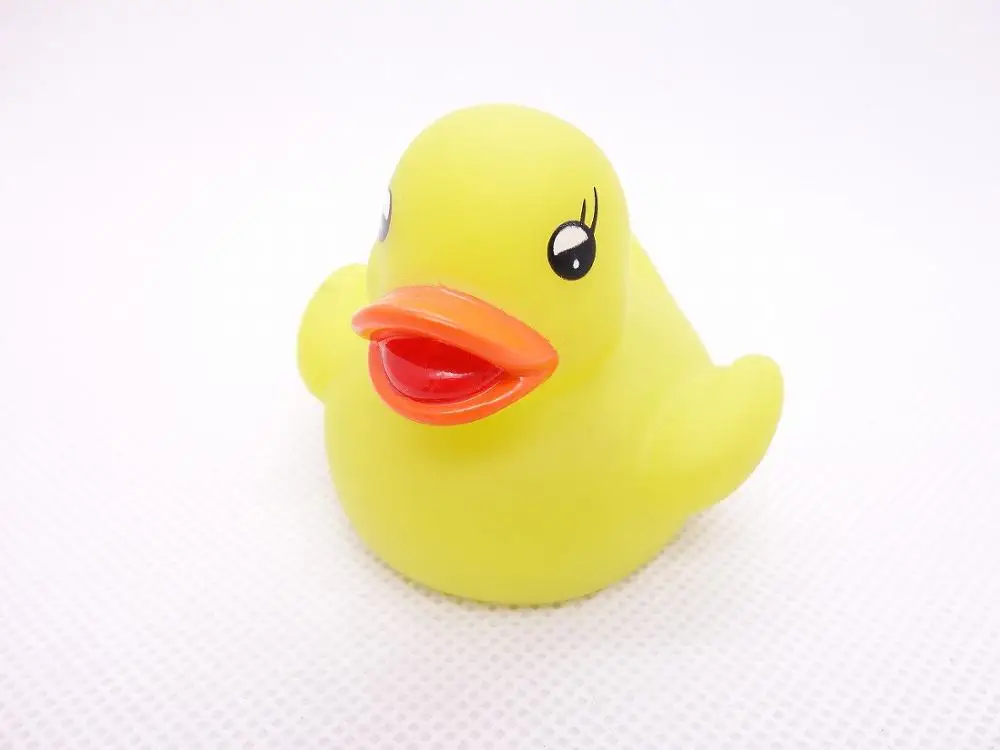 
Non-toxic Soft Plastic Shower Time Rubber Duck Yellow 