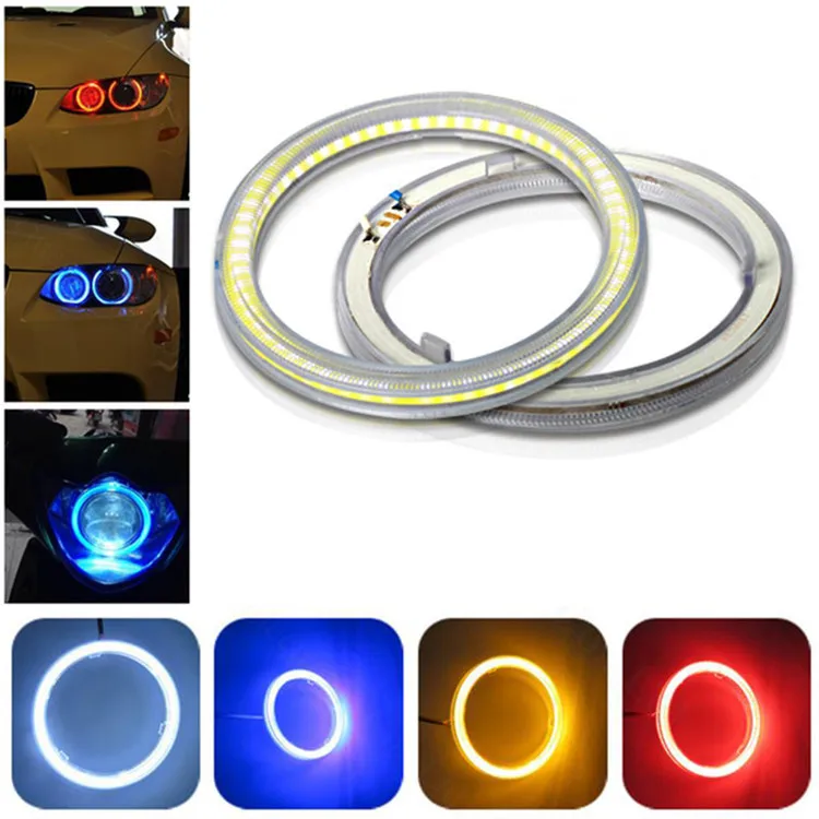EURS Highlight led lights 10W COB angel eye iris modified fog lights led angel eye 60mm 70mm 80mm 90mm 100mm 110mm 120mm