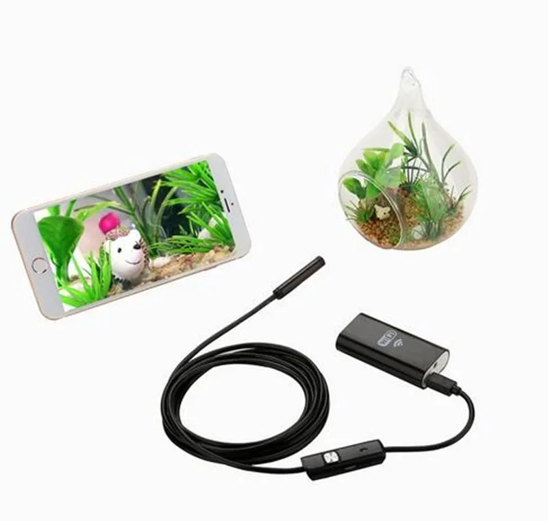 8MM 5m Waterproof 720P HD wifi Endoscope Camera Snake Tube Pipe Borescope