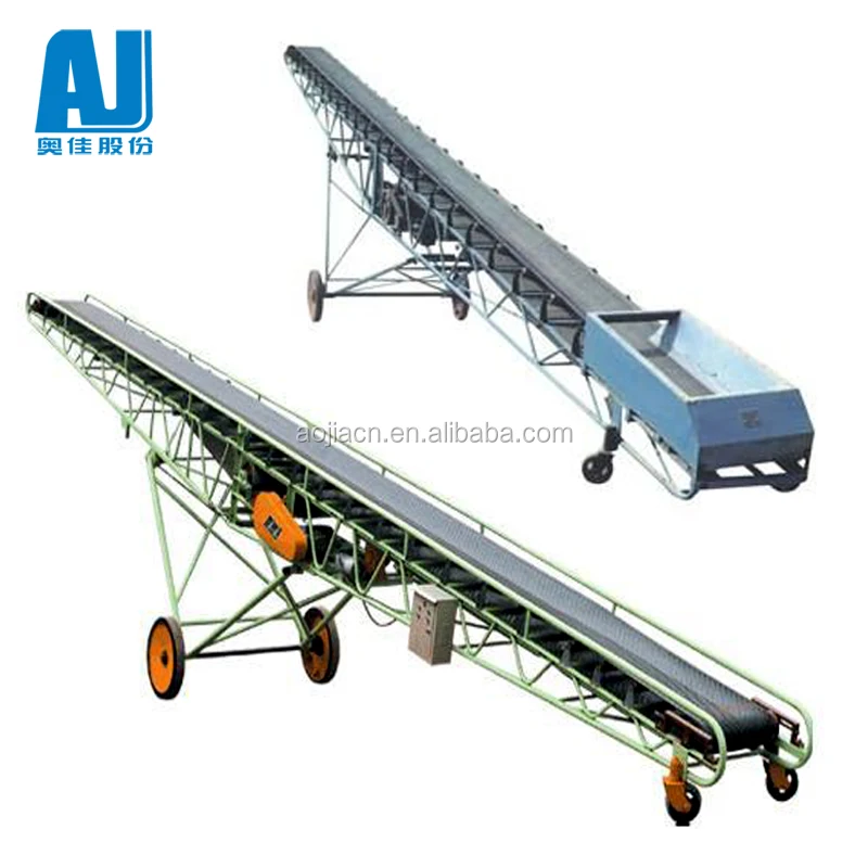 Plastic Flexible Mobile Belt Conveyor with Wheels