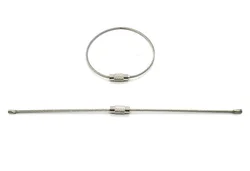 YIWANG Stainless Steel Wire Rope Keychain Cable Key Ring