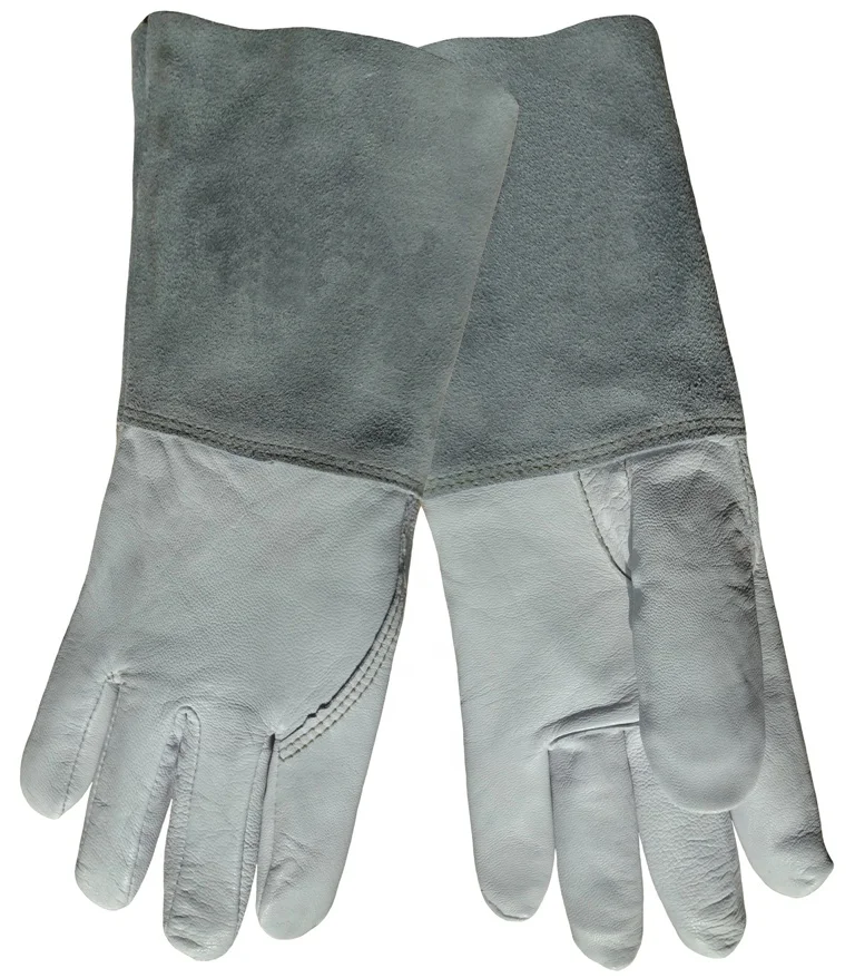 Argon MIG Goatskin Split Cow Leather TIG Welding Work Gloves