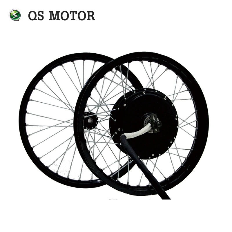 QS Motor Front and Rear Spoke Moped Wheel Rim Assembly Set