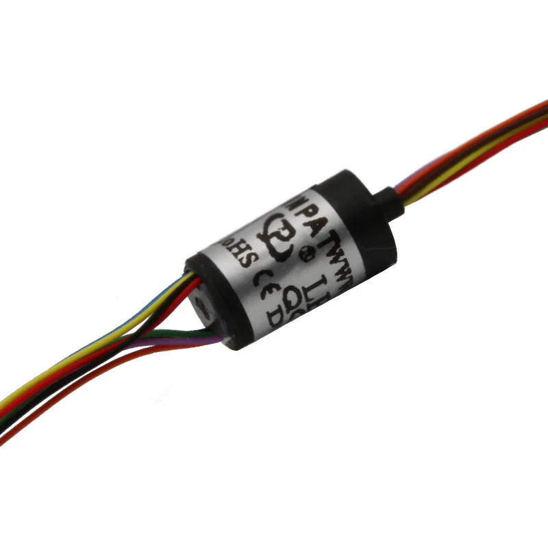 Кольцо скольжения в виде капсулы, 8 контуров, 1 А, класс защиты IP54, мини-кольцо скольжения, для военной службы, поворотный круг