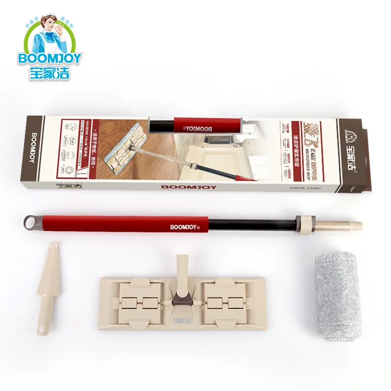 BOOMJOY FC-16 бюджетный Magic 360 Вращающийся Телескопический из микроволокна плоская уборки пола Швабра с хорошим качеством