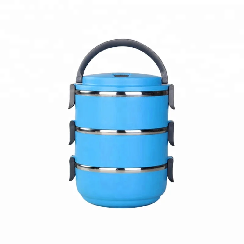 Factory OEM Multi Tiers Stackable Lunch Box Set Leakproof Stainless Steel Insulated Tiffin Lunch Box With Lock