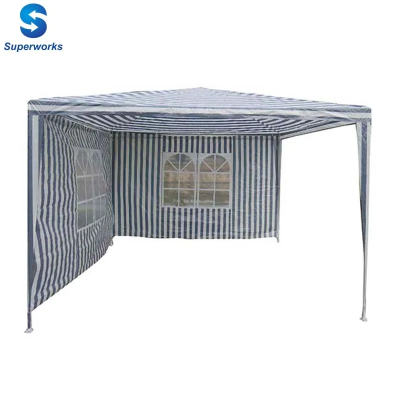 Outdoor 2pcs walls gazebo w/church windows
