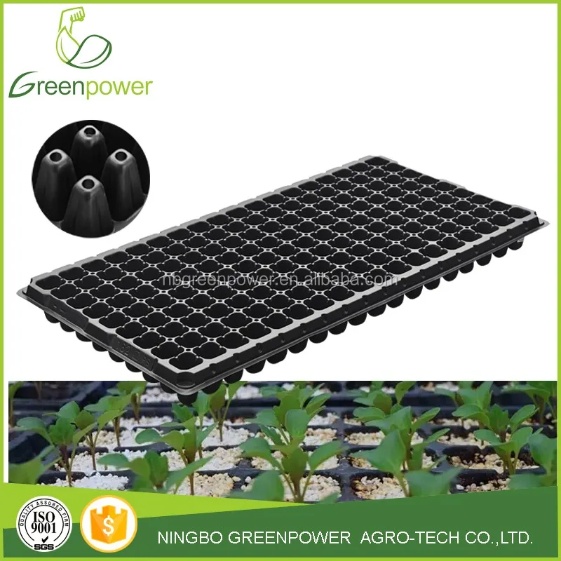 162 cells polyethylene plastic seeding trays plant growing tray