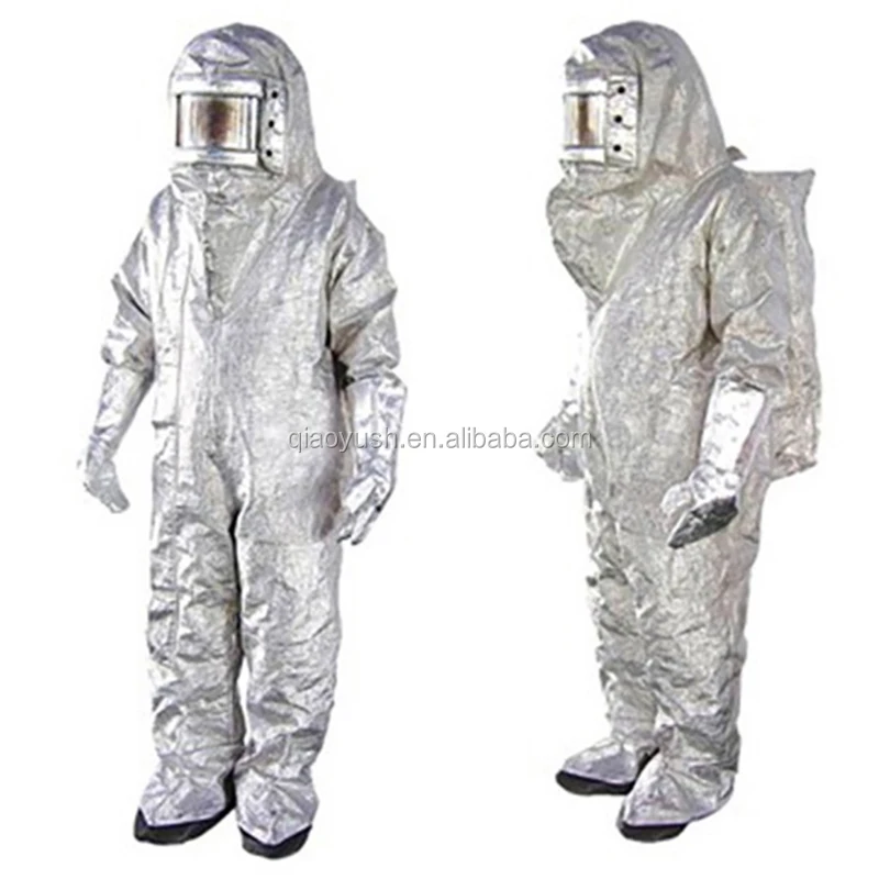 Aluminum Fabric Heat Resistant Suit Aluminized Foil Heat Protective suit