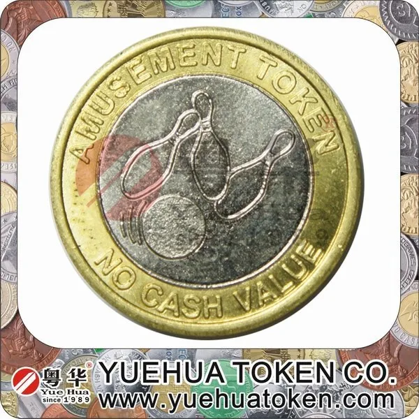 Cheap custom high quality metal brass token coin