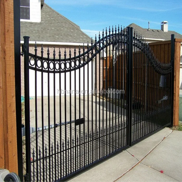 Modern Style Entrance Metal Luxury Courtyard Main Iron Gate Design / Home Elegant Iron Gate
