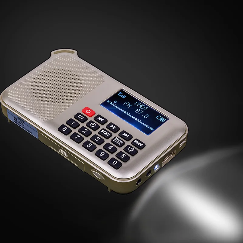 multifunction solar FM radio receiver USB SD Card power bank MP3 player