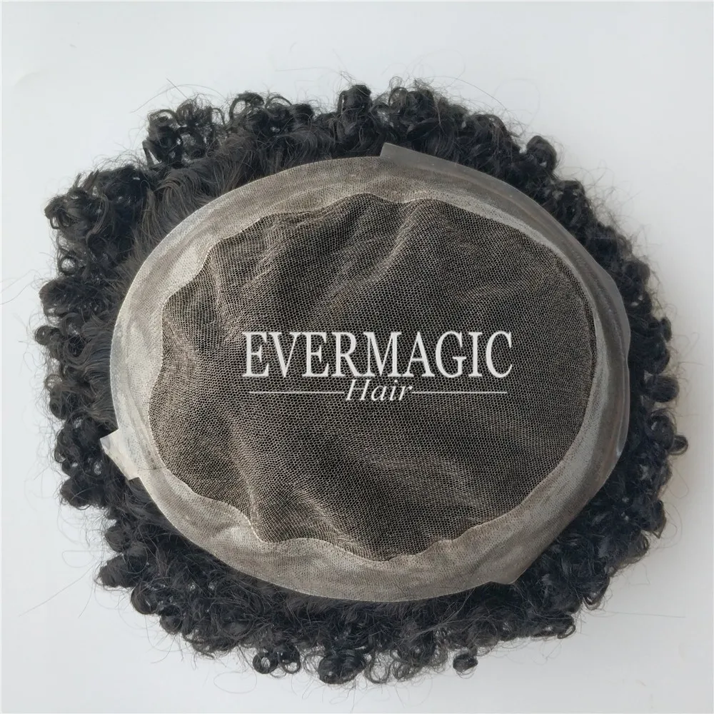 10 мм афро курчавый мужской парик для черных мужчин кусочки Сменные человеческие волосы парики для выпадения волос для мужчин