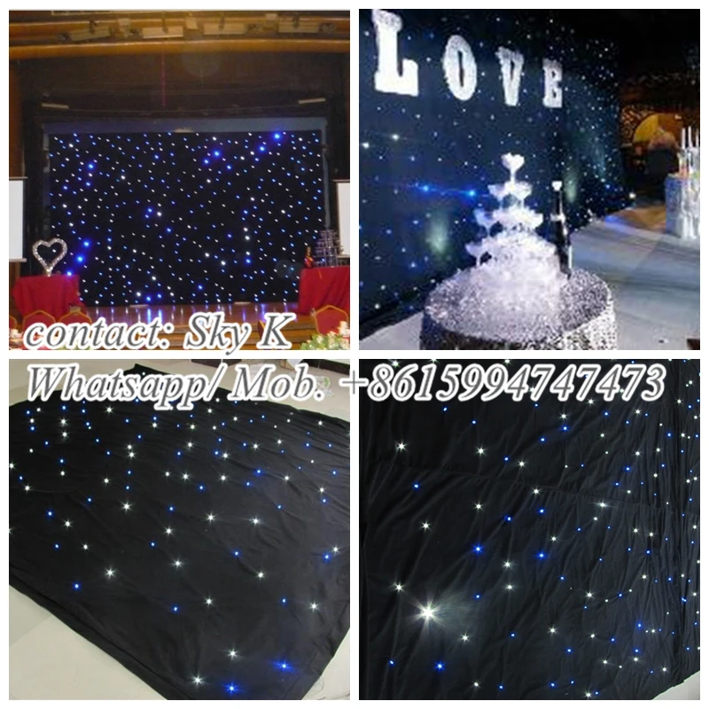 free logo large rgb led display wrgb led star curtain for stage backdrop full color 3d led display