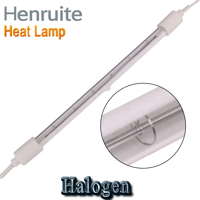 480mm 220v 2000watt IR Heat Lamp Halogen Lamp Heater Halogen Bulbs Infrared Heating Lamp for Blowing Machine