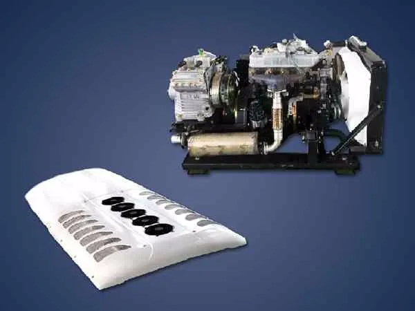 Ashok Leyland Bus 12v dc Air Conditioner Unit TKT-380PB