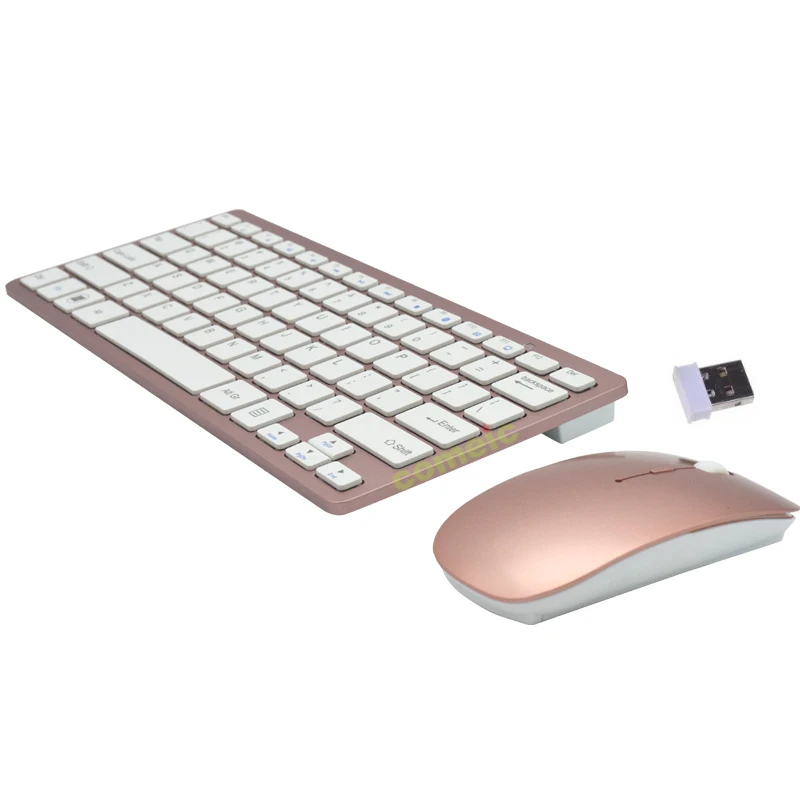 Mini 2.4G wireless wifi rubber wireless keyboard and mouse combo