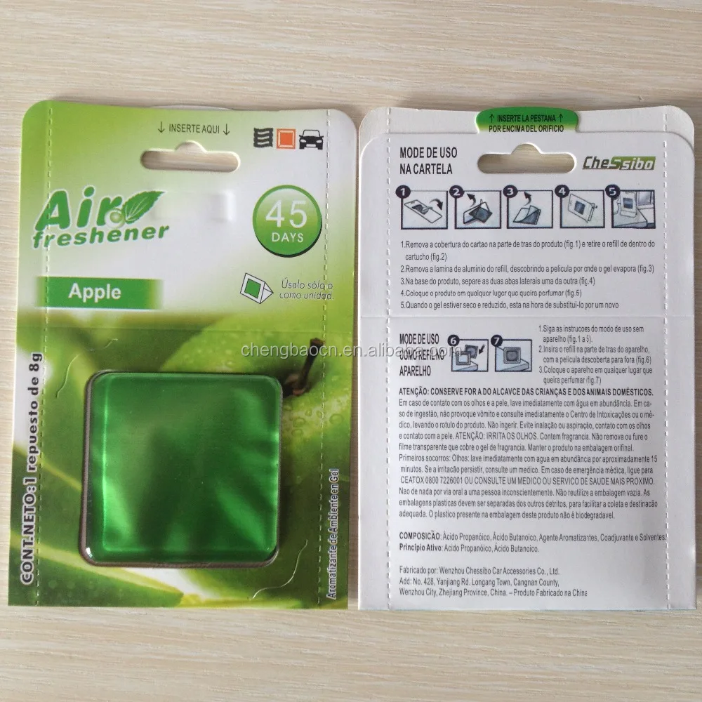 Scented Membrane Oil Car Perfume Air Freshener/Hanging Car Air Freshener 7ml A1872