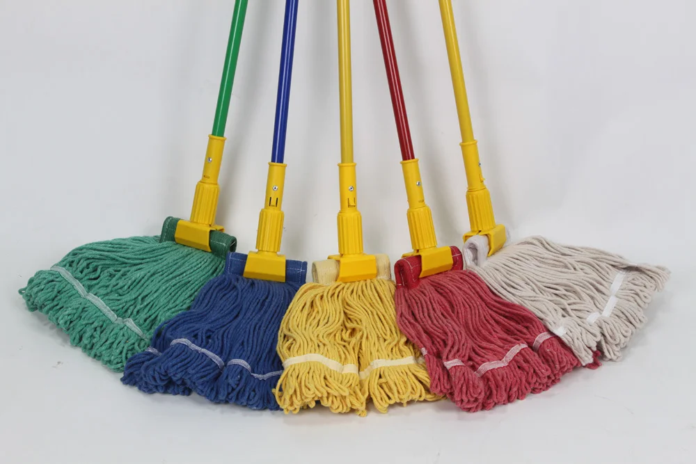 Floor Cleaning Cotton Wet Mop with Handle