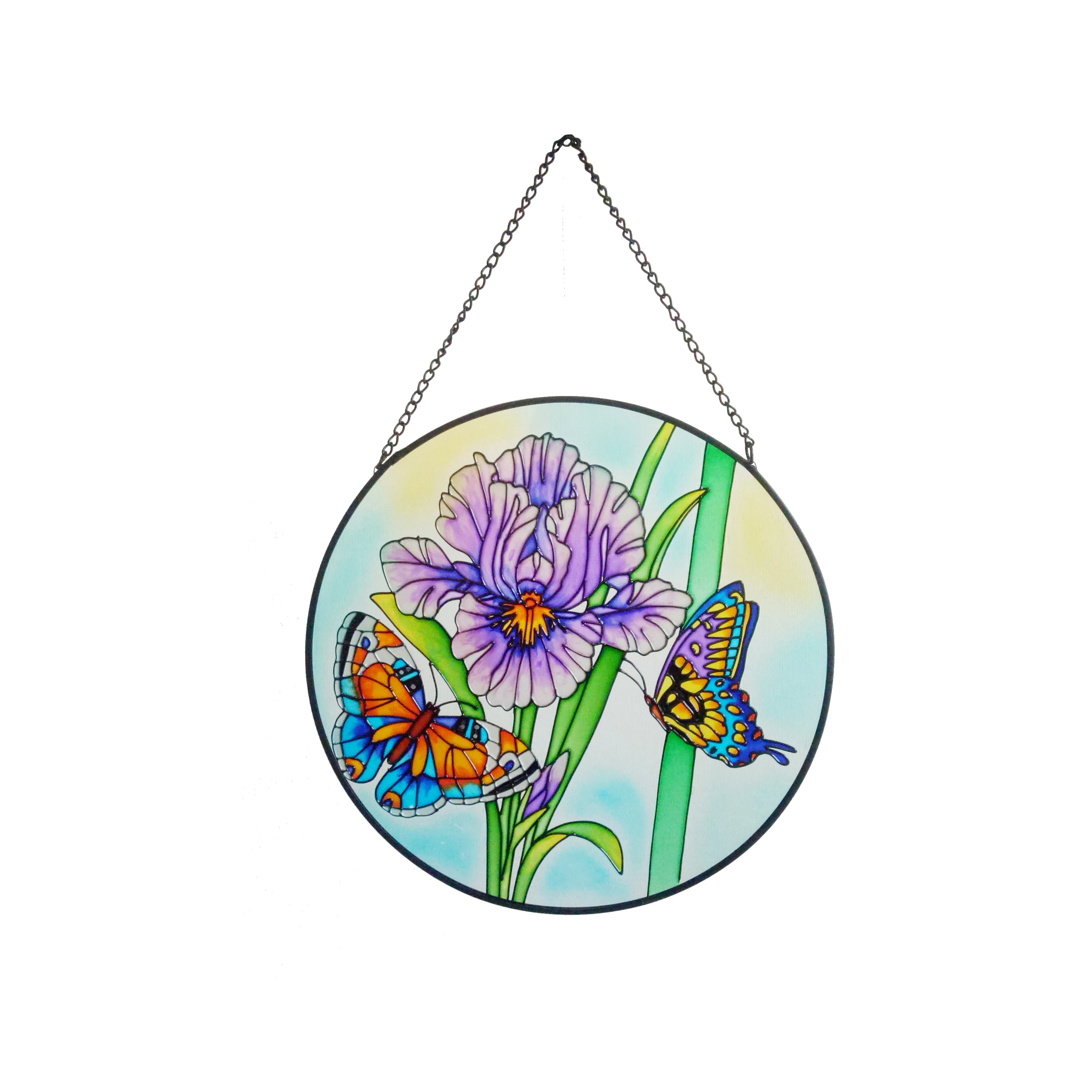 butterfly glass window art decoration crystal glass hanging suncatcher
