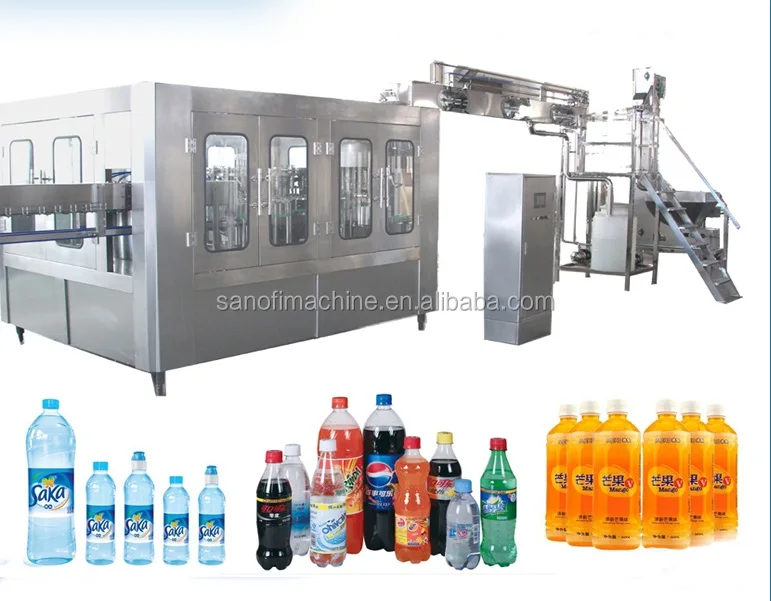 Automatic 500ml / 1L Carbonate Soda Drink Filling Machine