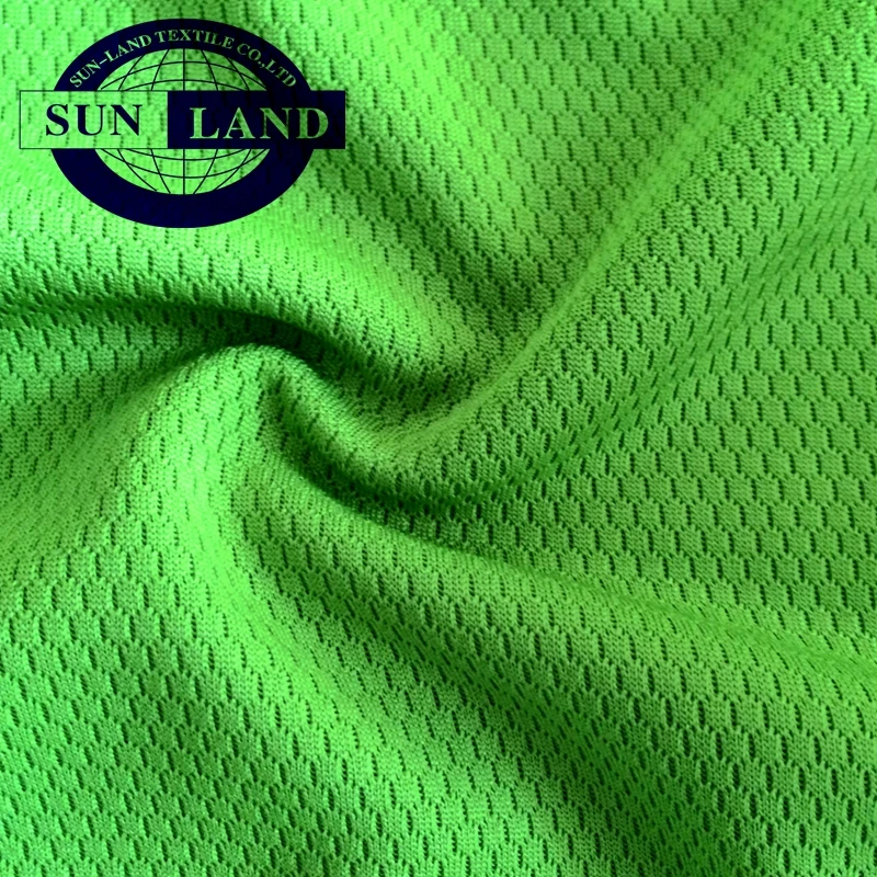 fashion sportswear training suit clothing 100% polyester 3D knitted wicking breathable honeycomb mesh fabric