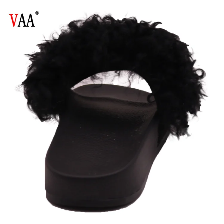 CF-055 зима лучший производитель проката шерсть и нескользящая резиновая подошва зимние Тапочки