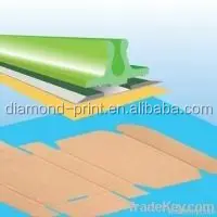 700mm Length 13mm Standard Back or 9mm Narrow Back Pressboard Plastic Creasing Matrix Adhesive Creasing Channel for Diemaking