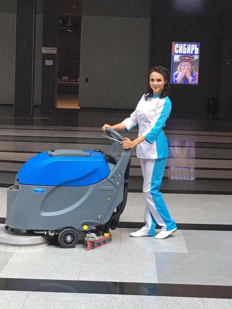 single disc floor cleaning machine for hospital