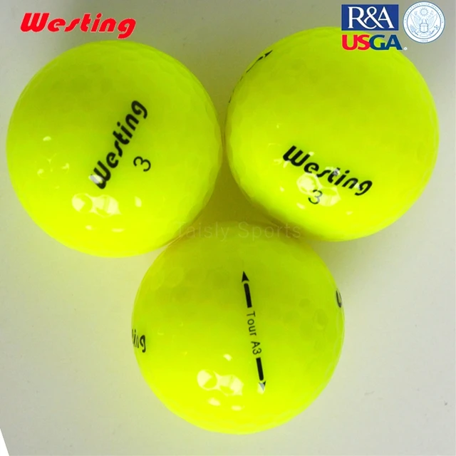 
Customize logo pink yellow orange golf ball 