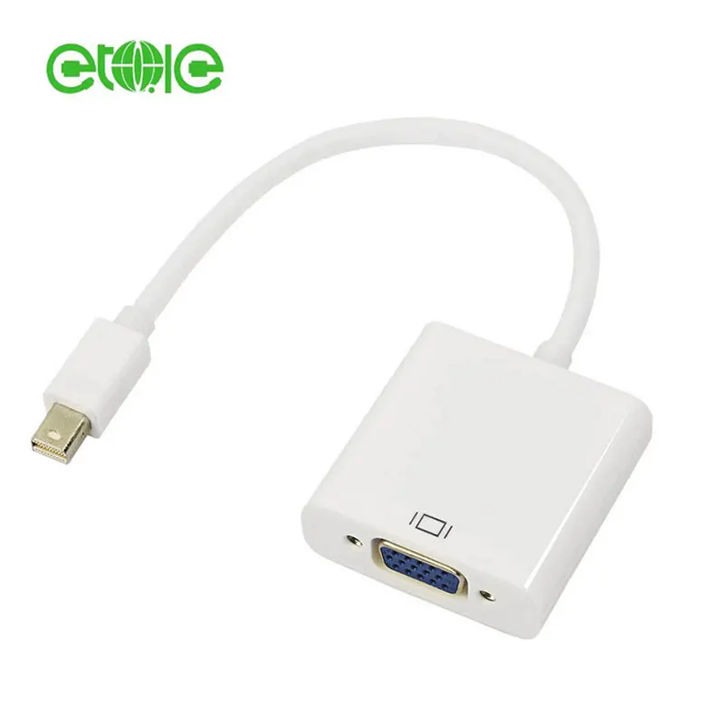 Mini Display Port DP to VGA Cable Adapter Plug for Macbook Air Pro iMac