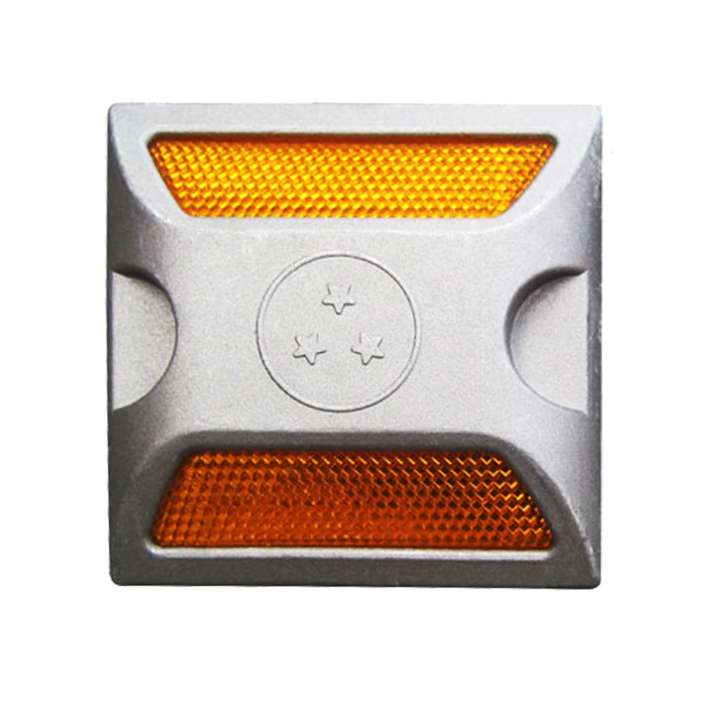 Traffic Safety Cast Aluminum Cat Eye Reflective Road Mark Stud Roadside Raised Driveway Marker Single or Double Side Reflector