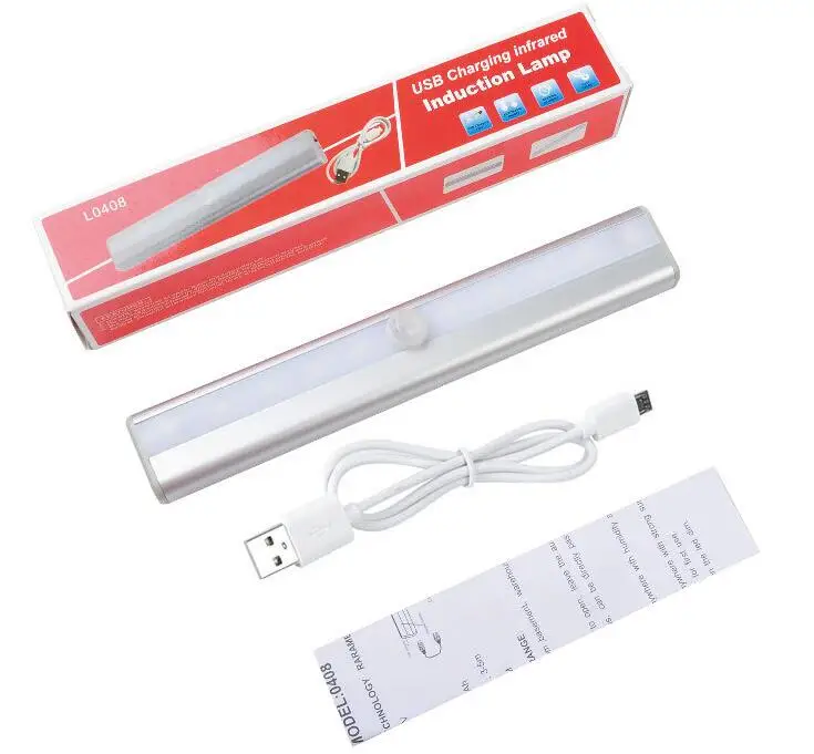 cabinet light led Battery Powered Security Cabinet Lighting 10 Led Motion Sensor Closet Light