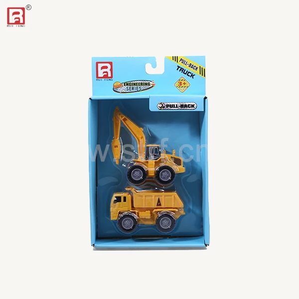 Hot Sale 2 In 1 Mini Construction Plastic Truck Toys