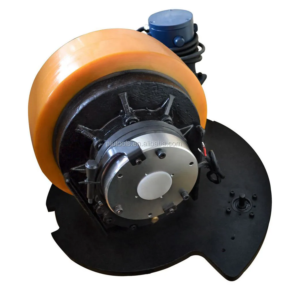 48V 1100W 2000Rpm Electric Pallet Truck Drive Wheel with Steering Assembly, Encoder for Traction