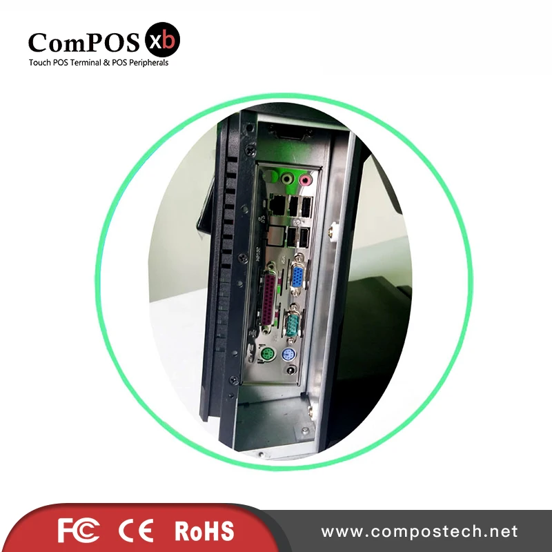 POS All in One With 15 Inch Touch Screen Point of Sale Display POS Machine for Hotel With Built-in Card Reader