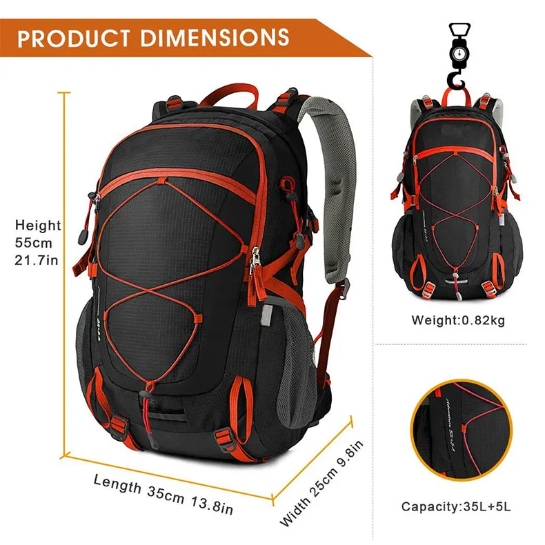 Indefectible многоцветный Водонепроницаемый Прочный пеший Туризм сумка для путешествий