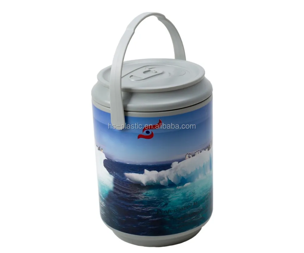 Пластиковая коробка-холодильник для напитков в форме банки 7 6 л жесткая пластиковая с