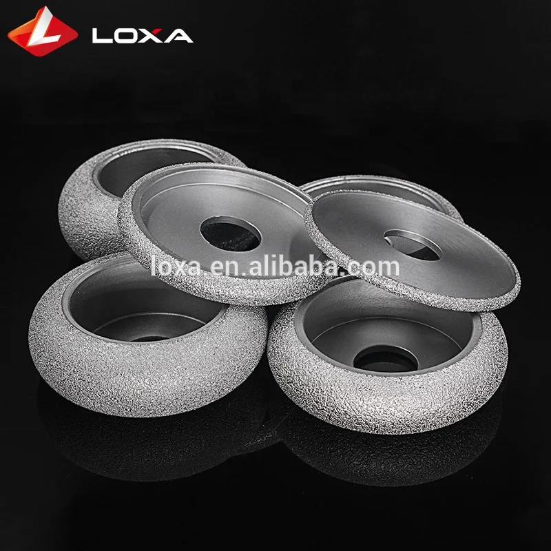 Vacuum Brazed Diamond Convex Grinding Wheel 74mmx30MM Diamond Disc Grinding On Marble, Granite